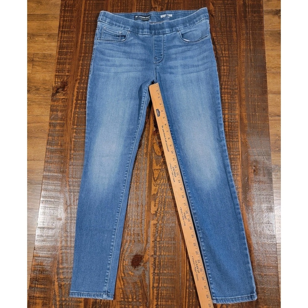 Lee Modern Series Revolution Denim  Womens Slim Straight Stretch Blue Jeans 10 M